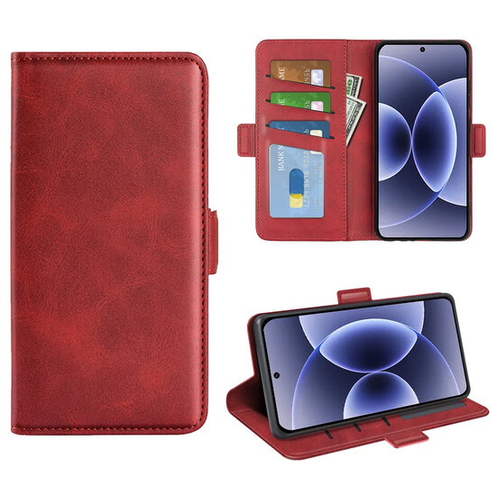 Xiaomi 17 Hoesje - MobyDefend Luxe Wallet Book Case (Sluiting Zijkant) - Rood