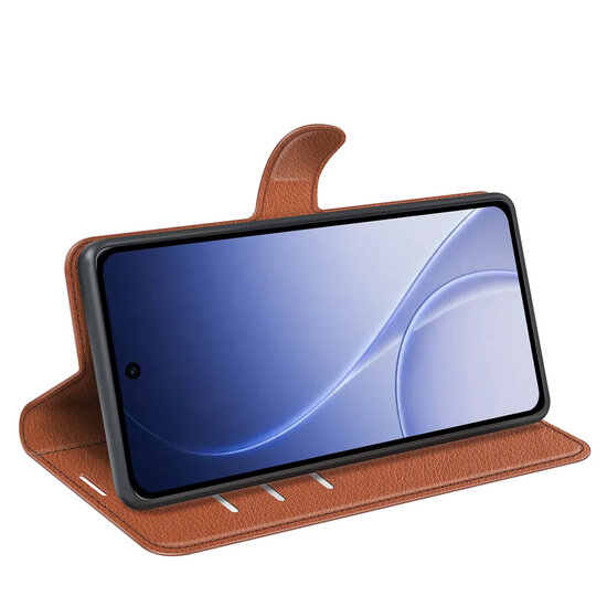 Oppo Reno15 Hoesje - MobyDefend Kunstleren Wallet Book Case (Sluiting Voorkant) - Bruin