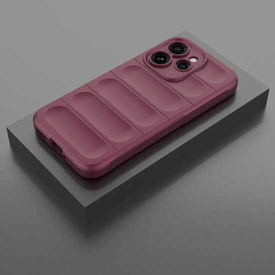 Oppo Reno15 Pro Hoesje - MobyDefend TPU Gripcase - Donkerpaars