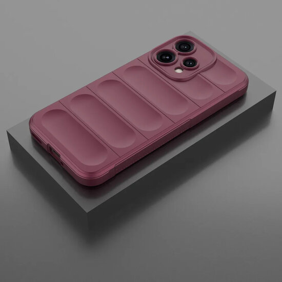 Oppo Reno15 Hoesje - MobyDefend TPU Gripcase - Donkerpaars