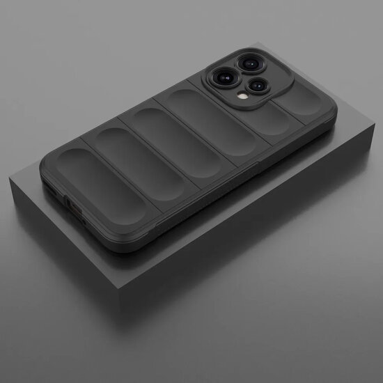 Oppo Reno15 Hoesje - MobyDefend TPU Gripcase - Zwart