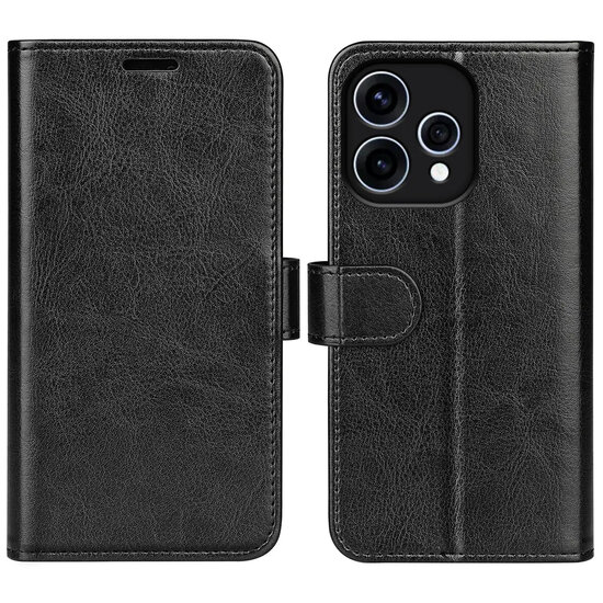 Oppo Reno15 Hoesje - MobyDefend Wallet Book Case (Sluiting Achterkant) - Zwart