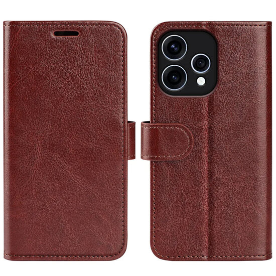 Oppo Reno15 Hoesje - MobyDefend Wallet Book Case (Sluiting Achterkant) - Bruin