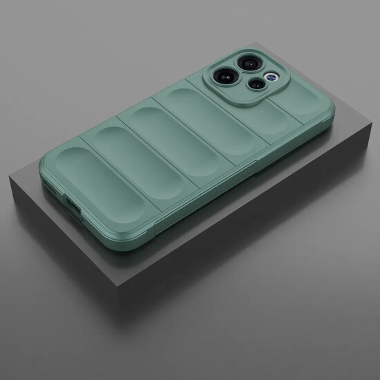 Oppo Reno15 F / Oppo Reno15 FS Hoesje - MobyDefend TPU Gripcase - Groen