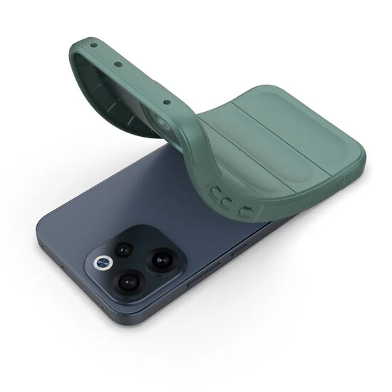 Oppo Reno15 F / Oppo Reno15 FS Hoesje - MobyDefend TPU Gripcase - Groen