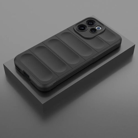 Oppo Reno15 F / Oppo Reno15 FS Hoesje - MobyDefend TPU Gripcase - Zwart