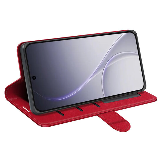 Oppo Reno15 F / Oppo Reno15 FS Hoesje - MobyDefend Wallet Book Case (Sluiting Achterkant) - Rood