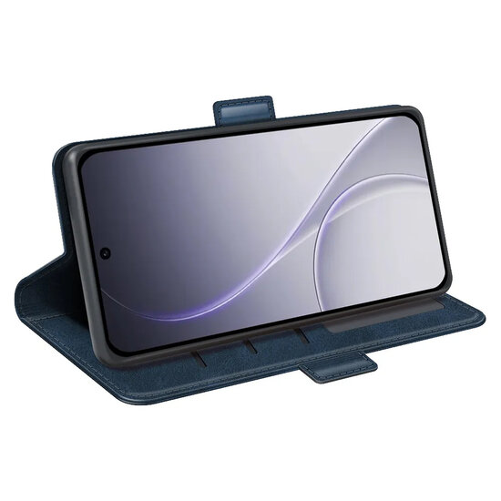 Oppo Reno15 F / Oppo Reno15 FS Hoesje - MobyDefend Luxe Wallet Book Case (Sluiting Zijkant) - Blauw