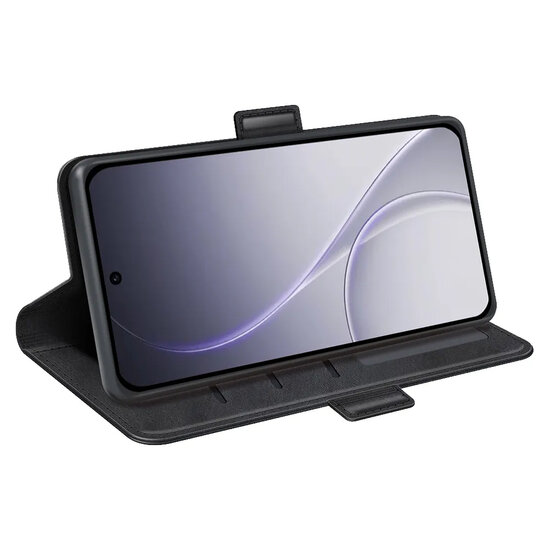 Oppo Reno15 F / Oppo Reno15 FS Hoesje - MobyDefend Luxe Wallet Book Case (Sluiting Zijkant) - Zwart