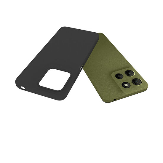 Motorola Moto G17 / Motorola Moto G17 Power Hoesje - MobyDefend TPU Backcover - Mat Zwart