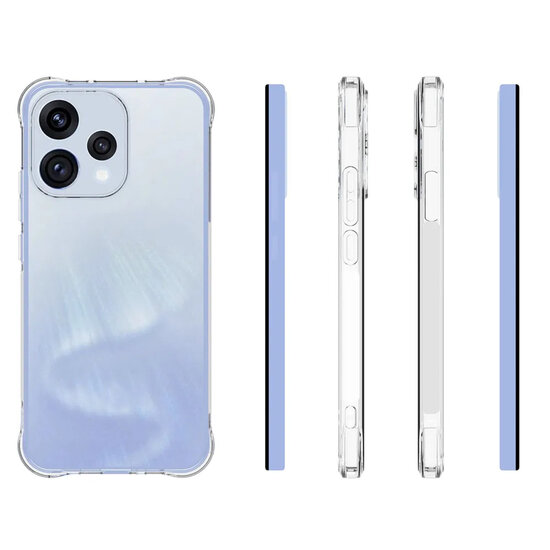 Oppo Reno15 Hoesje - MobyDefend Transparante Shockproof TPU Backcover - Verstevigde Hoeken - Volledig Doorzichtig