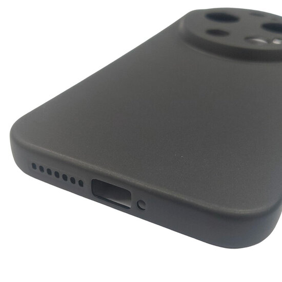 Xiaomi 17 Ultra Hoesje - MobyDefend TPU Backcover - Mat Zwart