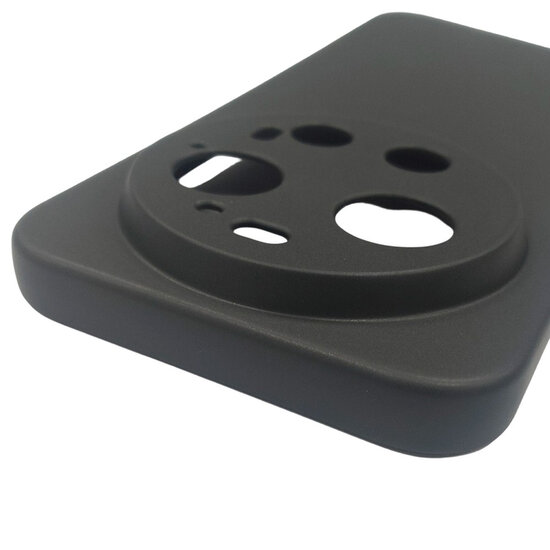 Xiaomi 17 Ultra Hoesje - MobyDefend TPU Backcover - Mat Zwart