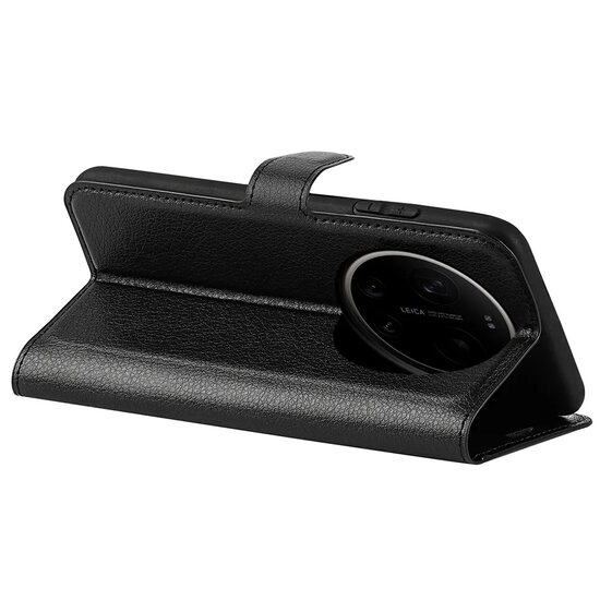 Xiaomi 17 Ultra Hoesje - MobyDefend Kunstleren Wallet Book Case (Sluiting Voorkant) - Zwart