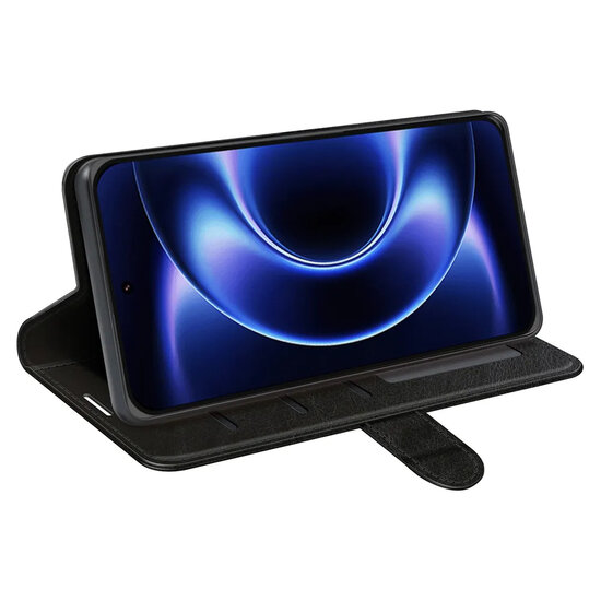 Xiaomi 17 Ultra Hoesje - MobyDefend Wallet Book Case (Sluiting Achterkant) - Zwart