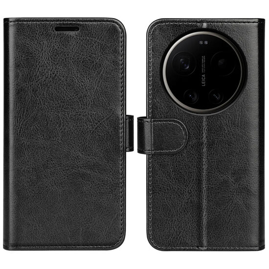 Xiaomi 17 Ultra Hoesje - MobyDefend Wallet Book Case (Sluiting Achterkant) - Zwart