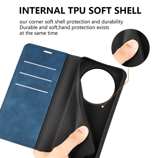 Xiaomi 17 Ultra Hoesje - MobyDefend Luxe Wallet Bookcase (Magnetische Sluiting) - Roze