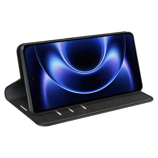 Xiaomi 17 Ultra Hoesje - MobyDefend Luxe Wallet Bookcase (Magnetische Sluiting) - Zwart