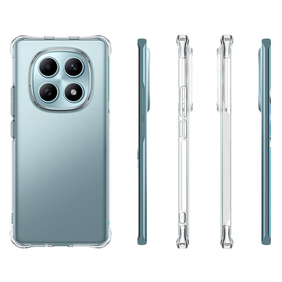 Xiaomi Redmi Note 15 4G Hoesje - MobyDefend Transparante Shockproof TPU Backcover - Verstevigde Hoeken - Volledig Doorzichtig