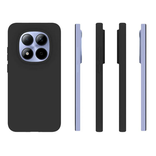 Xiaomi Redmi Note 15 Pro 5G Hoesje - MobyDefend TPU Backcover - Mat Zwart
