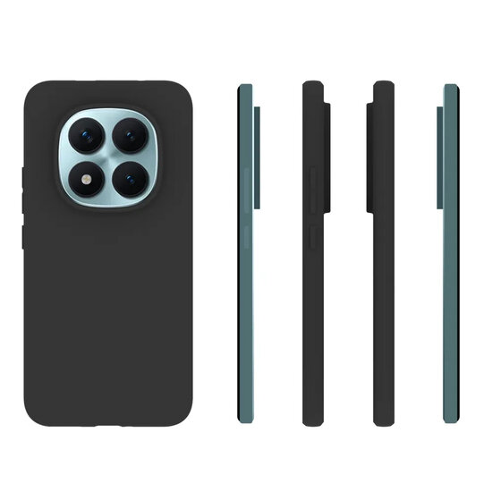 Xiaomi Redmi Note 15 Pro Plus 5G Hoesje - MobyDefend TPU Backcover - Mat Zwart