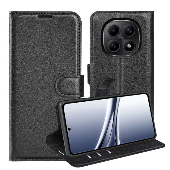 Xiaomi Redmi Note 15 4G Hoesje - MobyDefend Kunstleren Wallet Book Case (Sluiting Voorkant) - Zwart