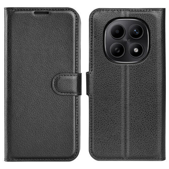 Xiaomi Redmi Note 15 4G Hoesje - MobyDefend Kunstleren Wallet Book Case (Sluiting Voorkant) - Zwart