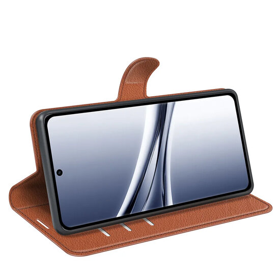 Xiaomi Redmi Note 15 4G Hoesje - MobyDefend Kunstleren Wallet Book Case (Sluiting Voorkant) - Bruin