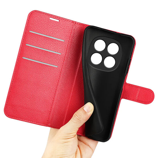 Xiaomi Redmi Note 15 5G Hoesje - MobyDefend Kunstleren Wallet Book Case (Sluiting Voorkant) - Rood