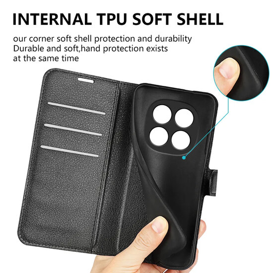 Xiaomi Redmi Note 15 5G Hoesje - MobyDefend Kunstleren Wallet Book Case (Sluiting Voorkant) - Zwart