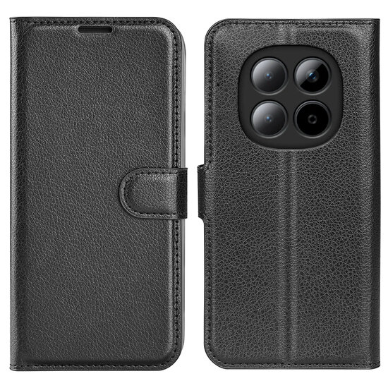Xiaomi Redmi Note 15 5G Hoesje - MobyDefend Kunstleren Wallet Book Case (Sluiting Voorkant) - Zwart