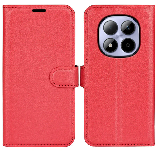 Xiaomi Redmi Note 15 Pro 4G Hoesje - MobyDefend Kunstleren Wallet Book Case (Sluiting Voorkant) - Rood