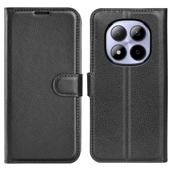 Xiaomi Redmi Note 15 Pro 4G Hoesje - MobyDefend Kunstleren Wallet Book Case (Sluiting Voorkant) - Zwart
