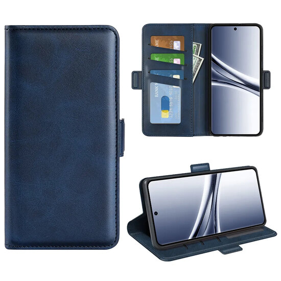 Xiaomi Redmi Note 15 5G Hoesje - MobyDefend Luxe Wallet Book Case (Sluiting Zijkant) - Blauw