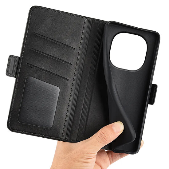 Xiaomi Redmi Note 15 5G Hoesje - MobyDefend Luxe Wallet Book Case (Sluiting Zijkant) - Zwart