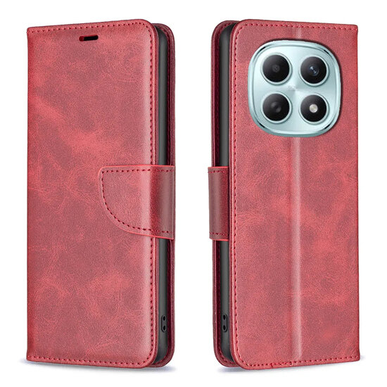 Xiaomi Redmi Note 15 Pro 5G Hoesje - MobyDefend Wallet Book Case Met Koord - Rood