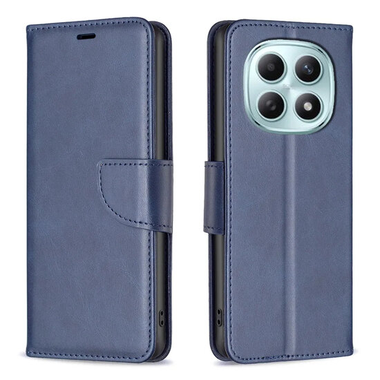 Xiaomi Redmi Note 15 Pro 5G Hoesje - MobyDefend Wallet Book Case Met Koord - Blauw