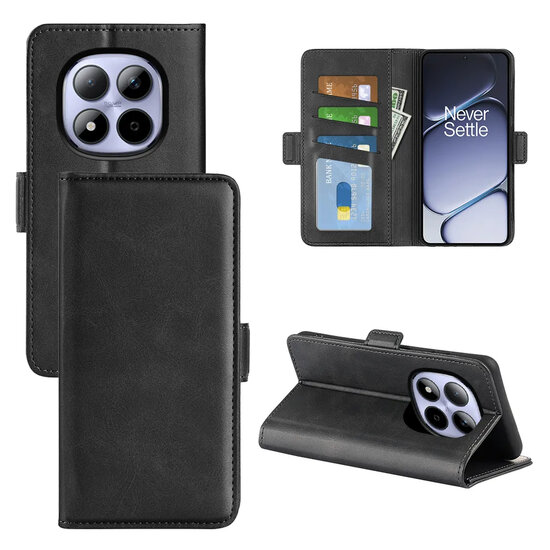 Xiaomi Redmi Note 15 Pro 4G Hoesje - MobyDefend Luxe Wallet Book Case (Sluiting Zijkant) - Zwart