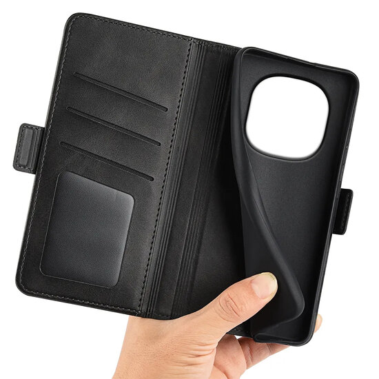 Xiaomi Redmi Note 15 Pro 4G Hoesje - MobyDefend Luxe Wallet Book Case (Sluiting Zijkant) - Zwart