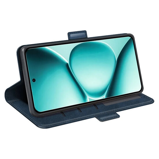Xiaomi Redmi Note 15 Pro 5G Hoesje - MobyDefend Luxe Wallet Book Case (Sluiting Zijkant) - Blauw