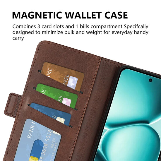 Xiaomi Redmi Note 15 Pro 5G Hoesje - MobyDefend Luxe Wallet Book Case (Sluiting Zijkant) - Zwart