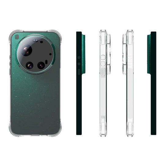 Xiaomi 17 Ultra Hoesje - MobyDefend Transparante Shockproof TPU Backcover - Verstevigde Hoeken - Volledig Doorzichtig