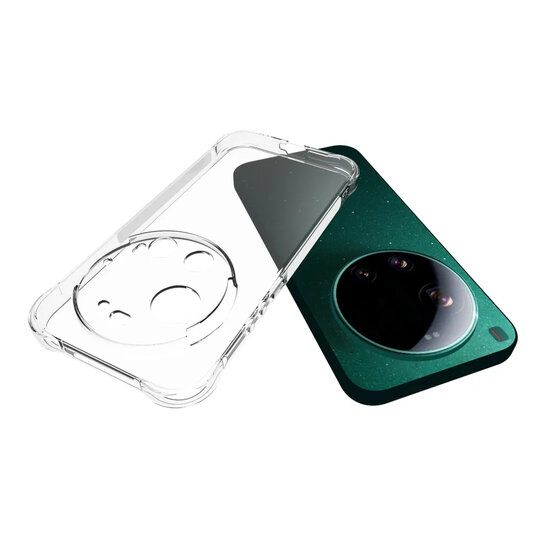 Xiaomi 17 Ultra Hoesje - MobyDefend Transparante Shockproof TPU Backcover - Verstevigde Hoeken - Volledig Doorzichtig