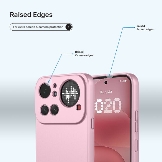 Nothing Phone (4a) Pro Hoesje - MobyDefend Matte Siliconen Backcover - Licht Roze