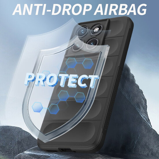 Motorola Edge 70 Fusion Hoesje - MobyDefend TPU Gripcase - Groen