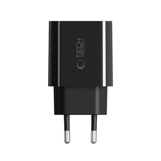 Tech-Protect Wall charger - Oplader met 1 USB-C poort - 20W - PD2.0 - Zwart