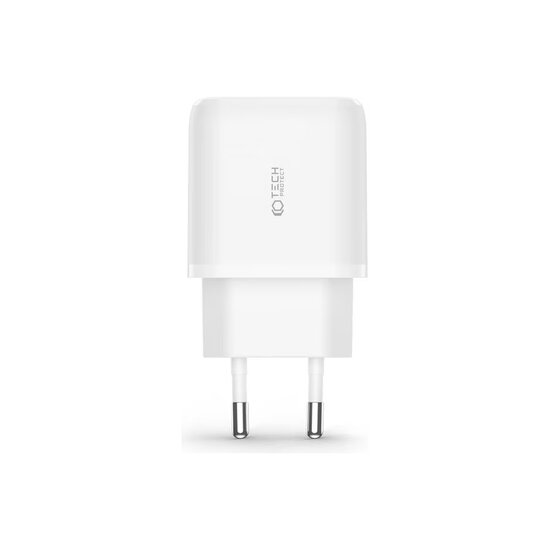 Tech-Protect Wall charger - Oplader met 1 USB-A en 1 USB-C poort -20W - Quick Charge 3.0 - Wit