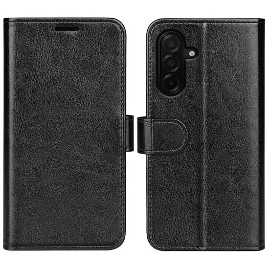 Samsung Galaxy A27 Hoesje - MobyDefend Wallet Book Case (Sluiting Achterkant) - Zwart