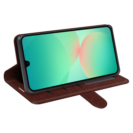 Samsung Galaxy A27 Hoesje - MobyDefend Wallet Book Case (Sluiting Achterkant) - Bruin