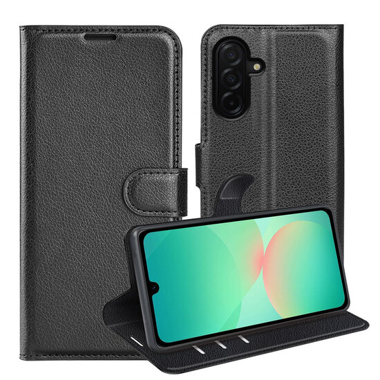 Samsung Galaxy A27 Hoesje - MobyDefend Kunstleren Wallet Book Case (Sluiting Voorkant) - Zwart